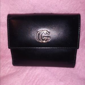 Authentic Black Leather Gucci Wallet